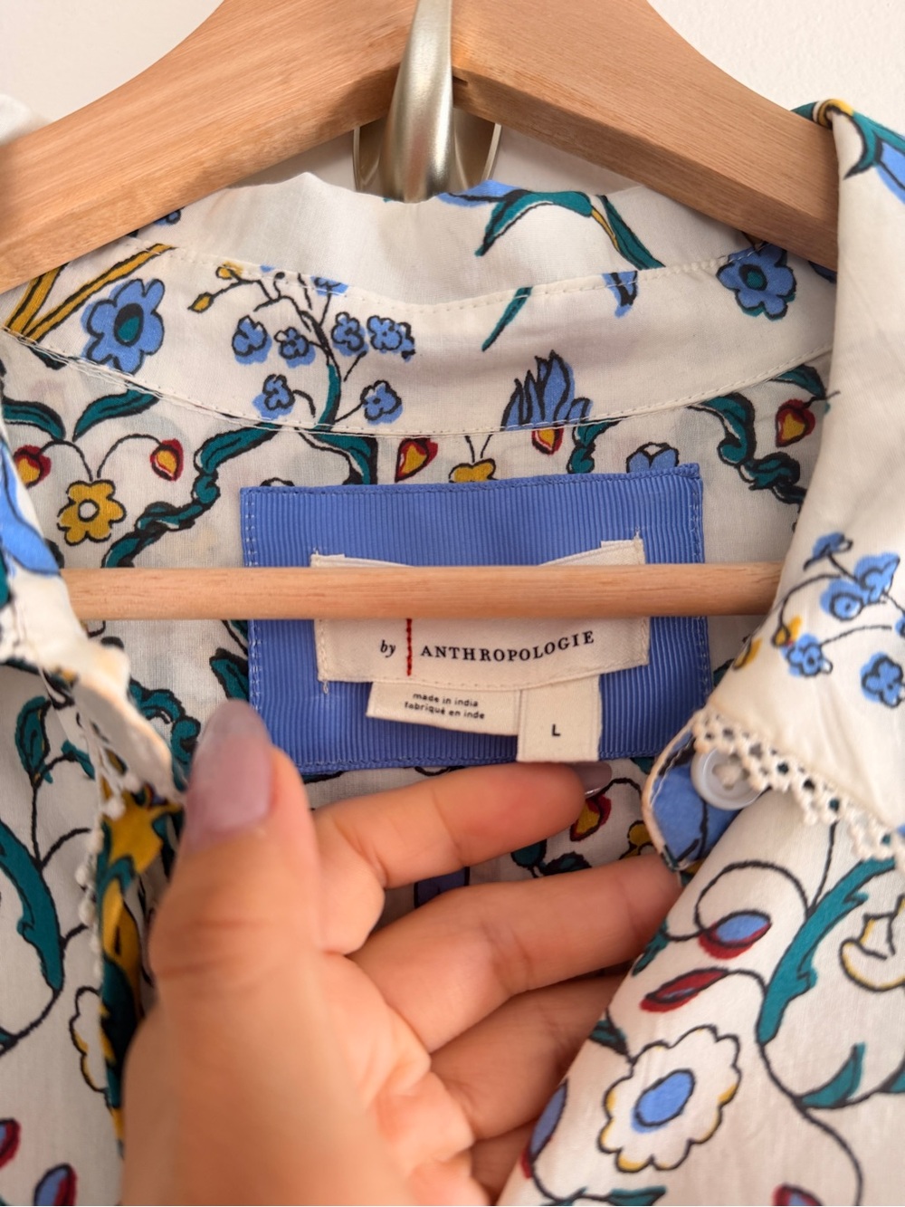 ANTHROPOLOGIE Eleanora Maxi Shirt Dress Sozi L - Picture 4 of 9